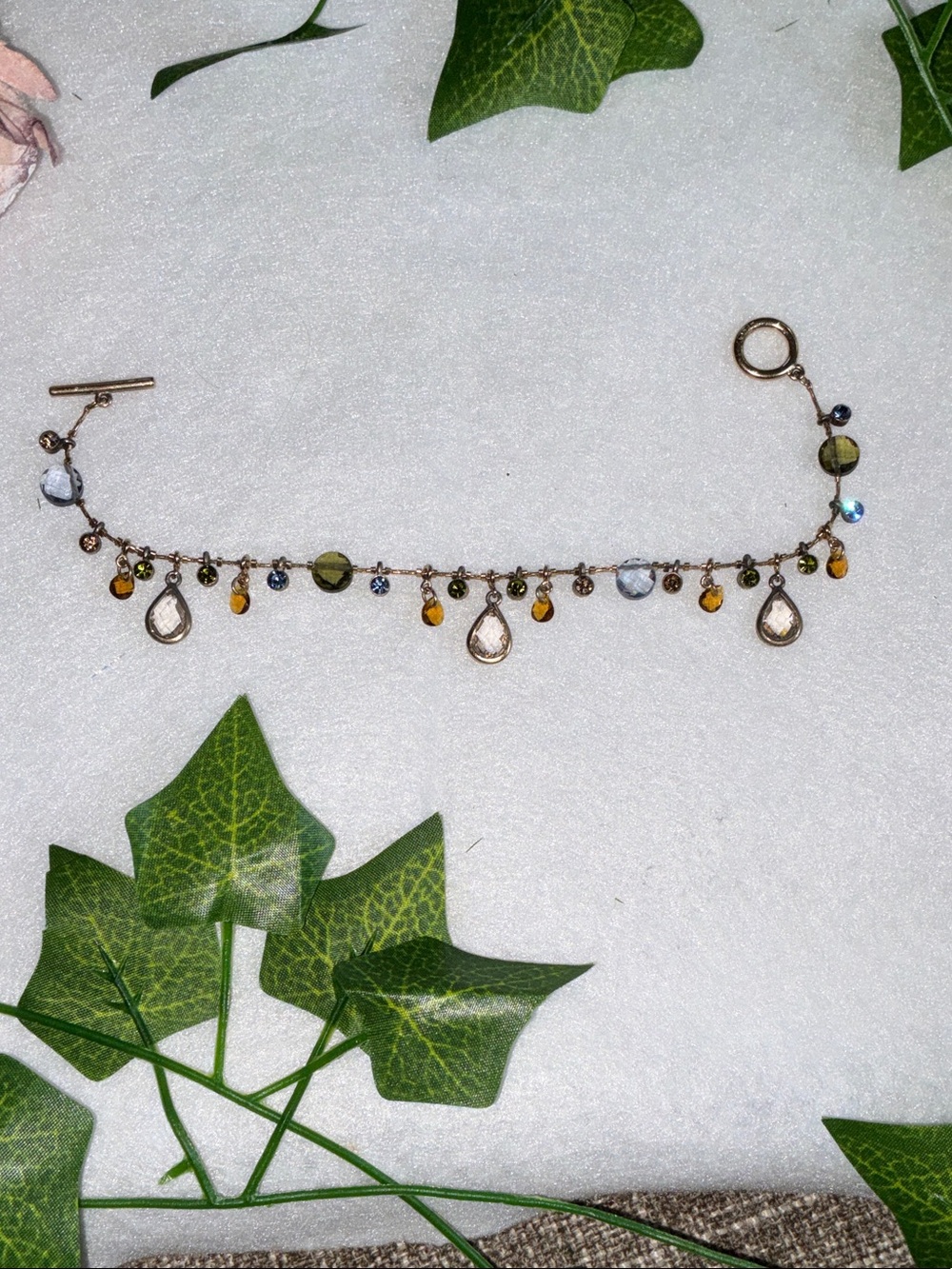 Dazzling multi colored stone bracelet